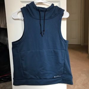 NoBull Women’s Sleeveless Hoodie Navy. Size Small.